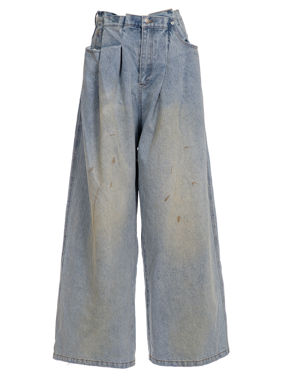 TREATED FOLDED JEANS – NATASHA ZINKO