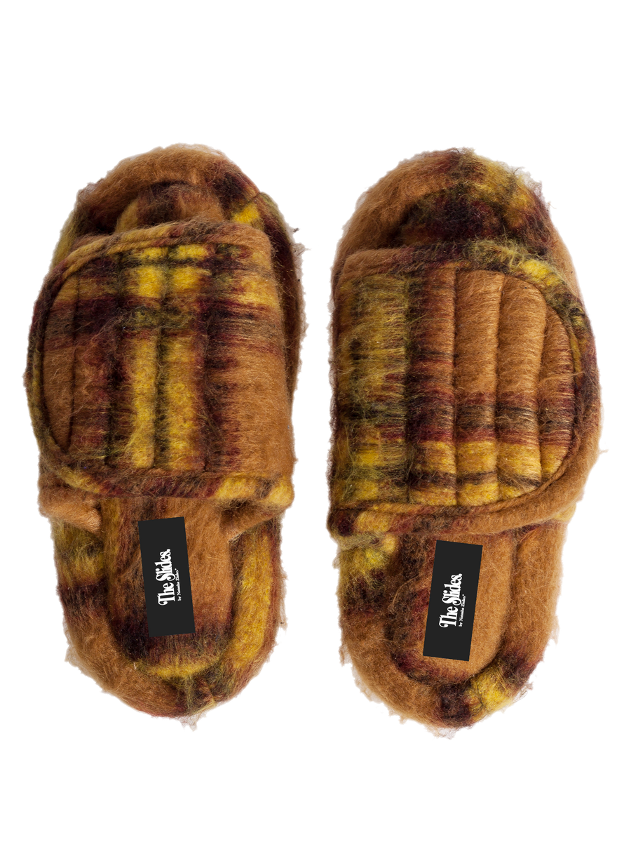 Slides with fur sale on them