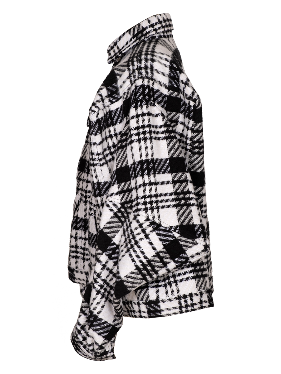 Wool Checked Box Jacket NATASHA ZINKO