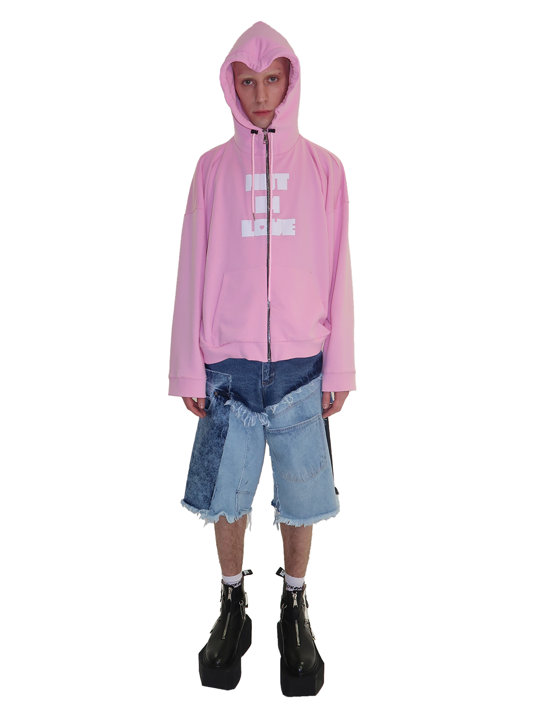Not in Love Heart Hoodie