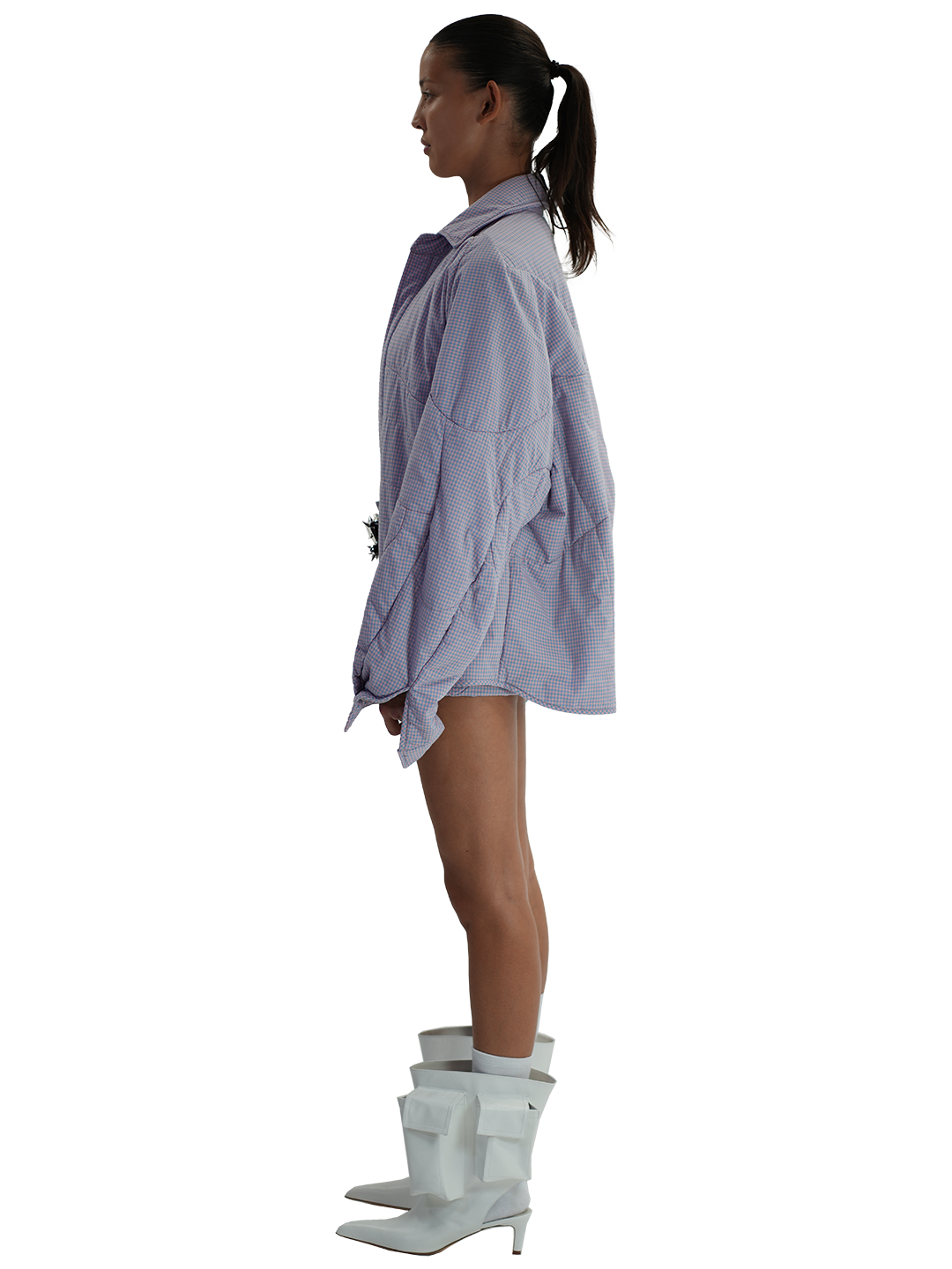 Cotton Muscle Mini Skirt