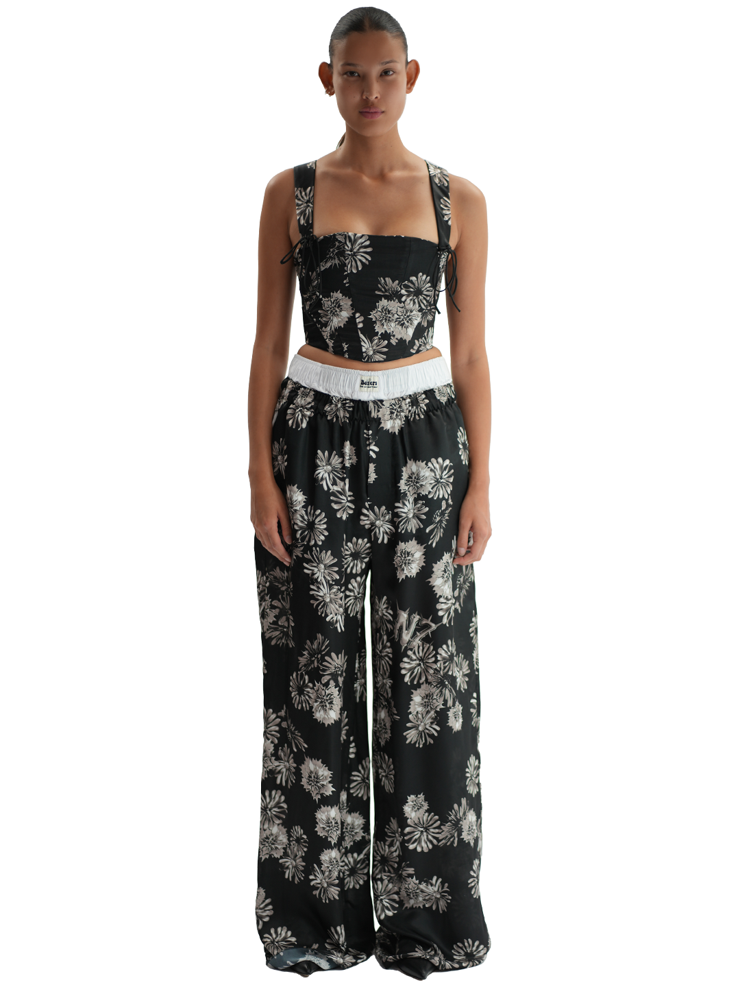 Floral Print Corset