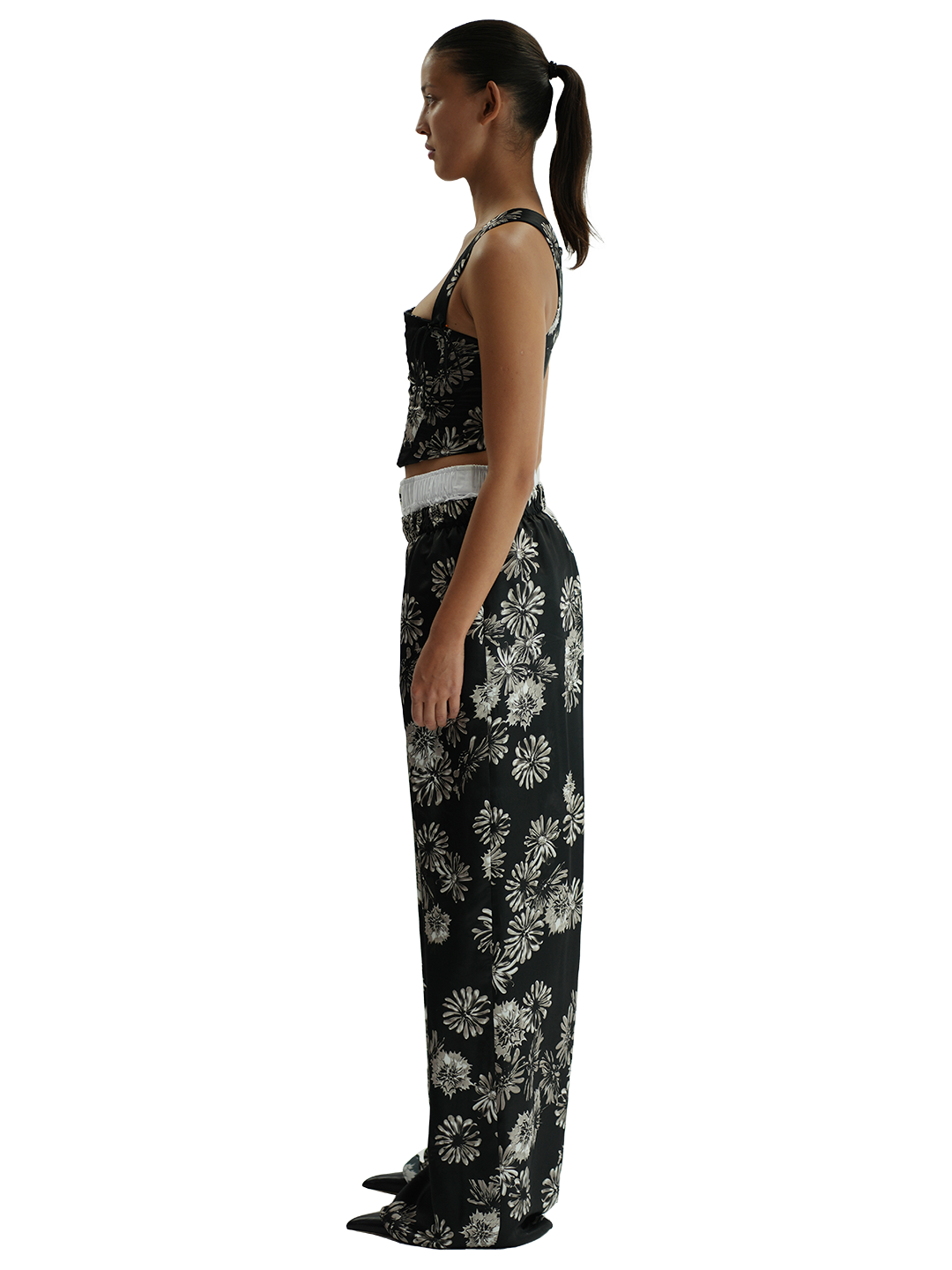 Floral Print Corset