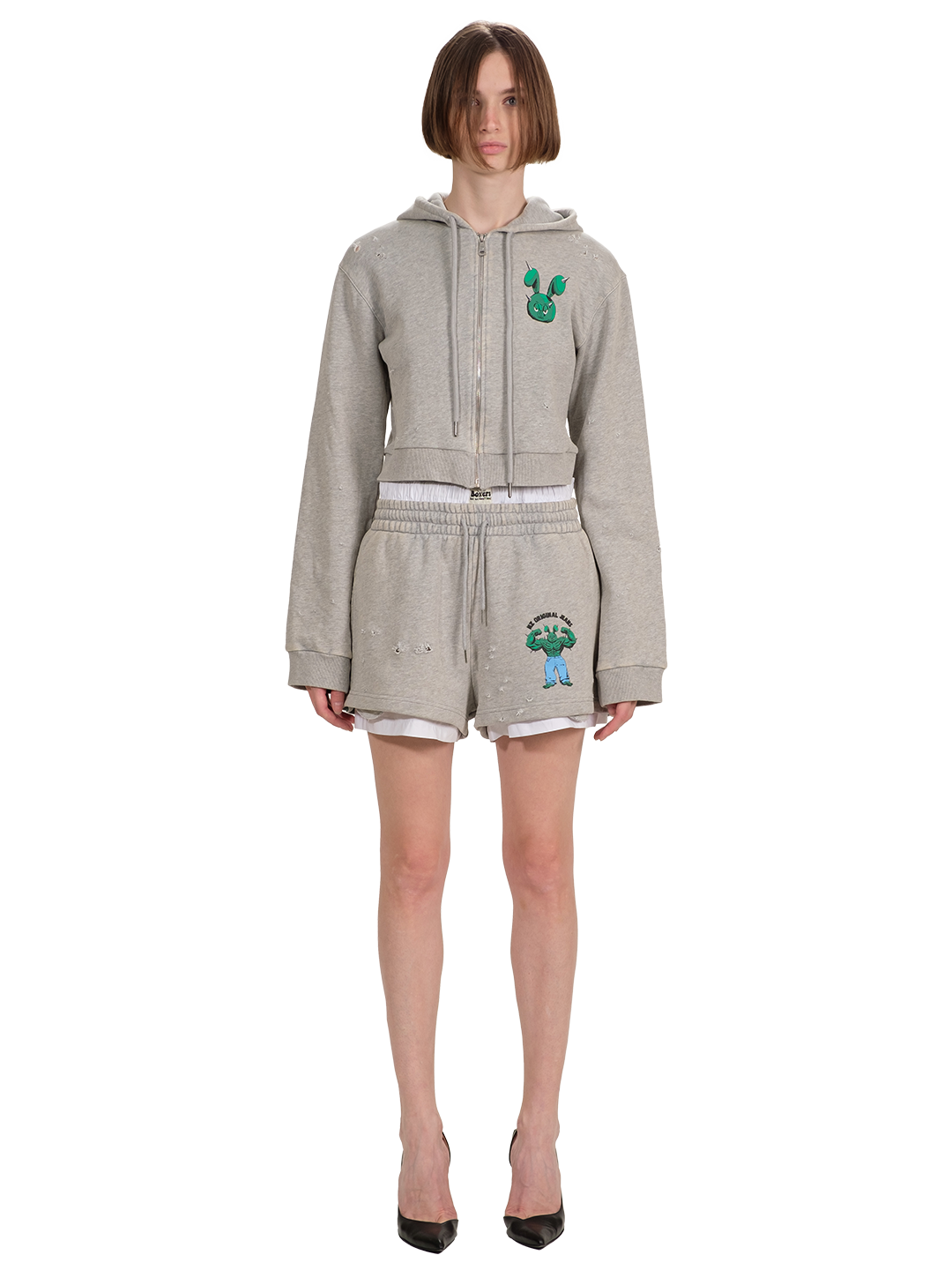 NZ Original Jeans Cropped Hoodie