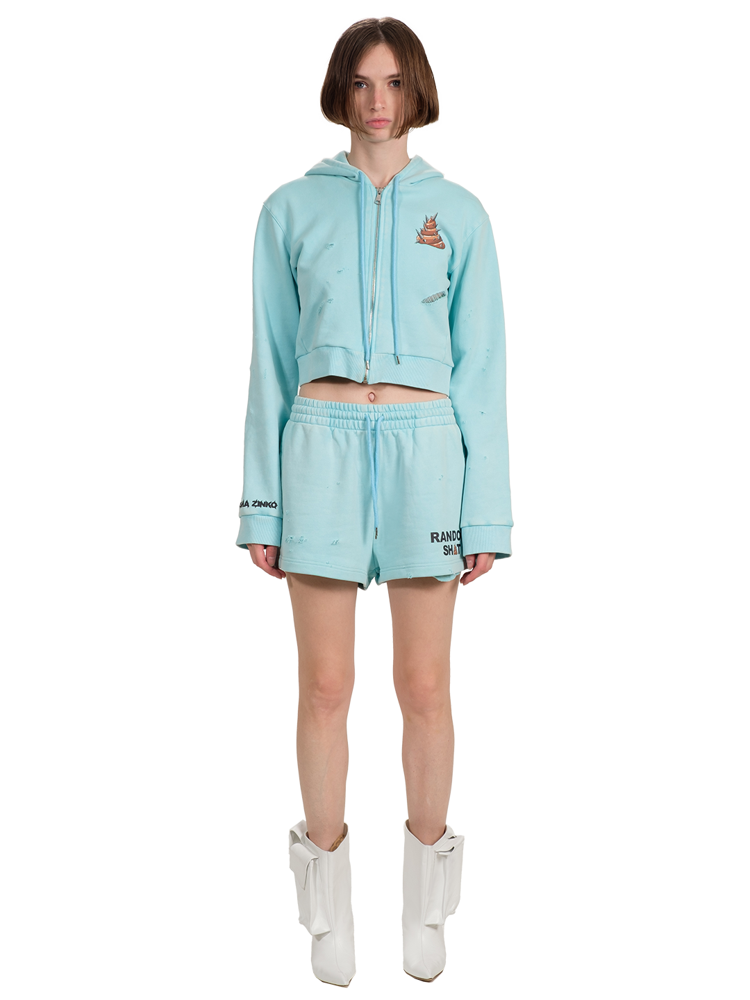 Random Sh*t Cropped Hoodie