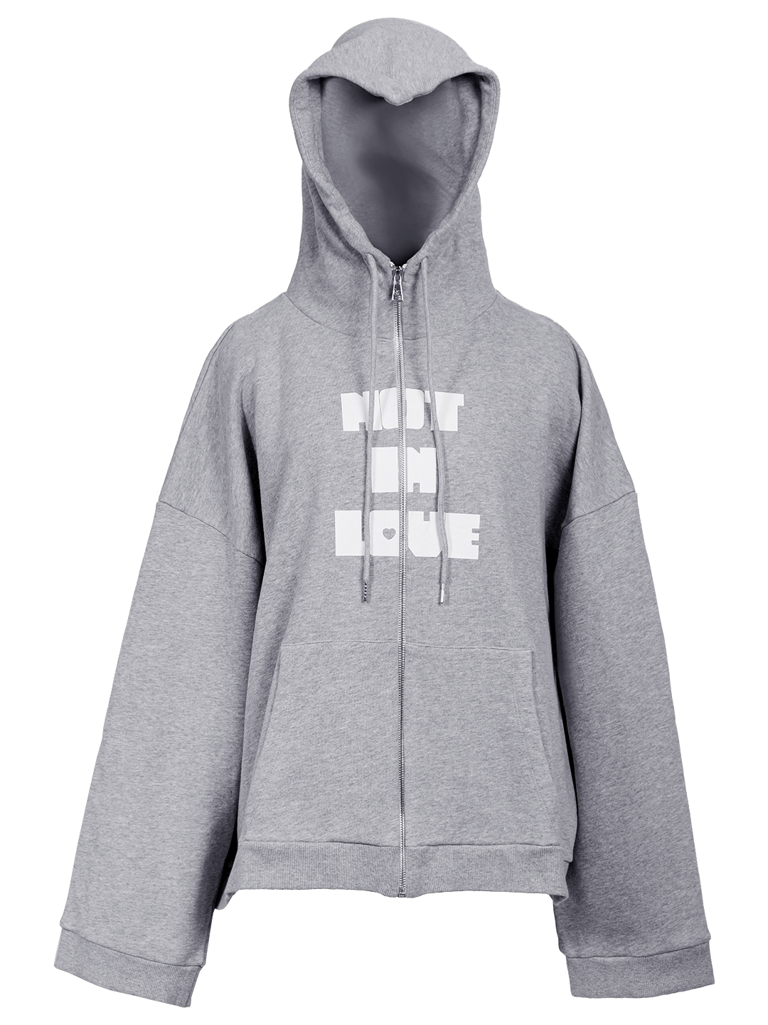 Not in Love Heart Hoodie