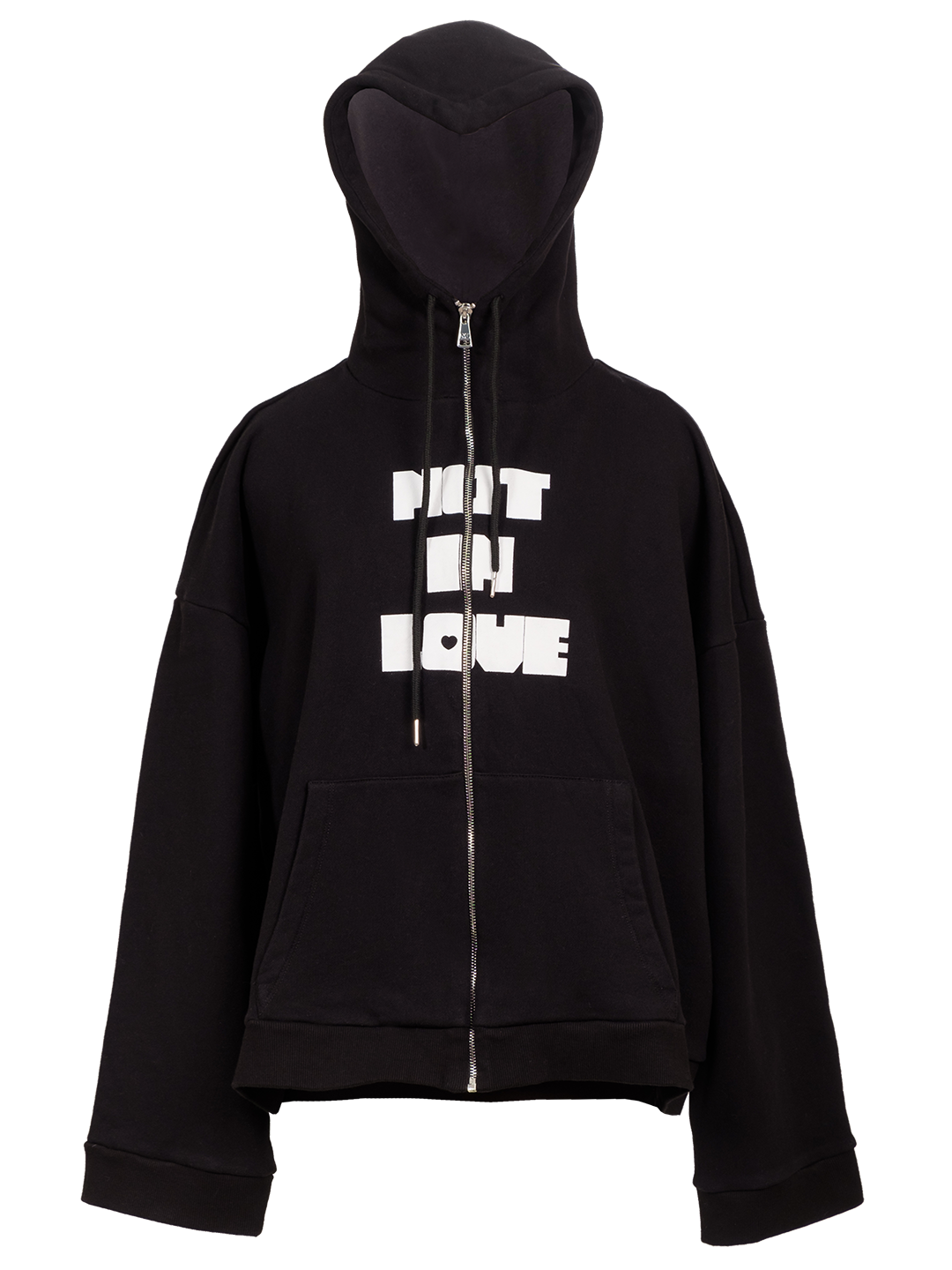 Not in Love Heart Hoodie
