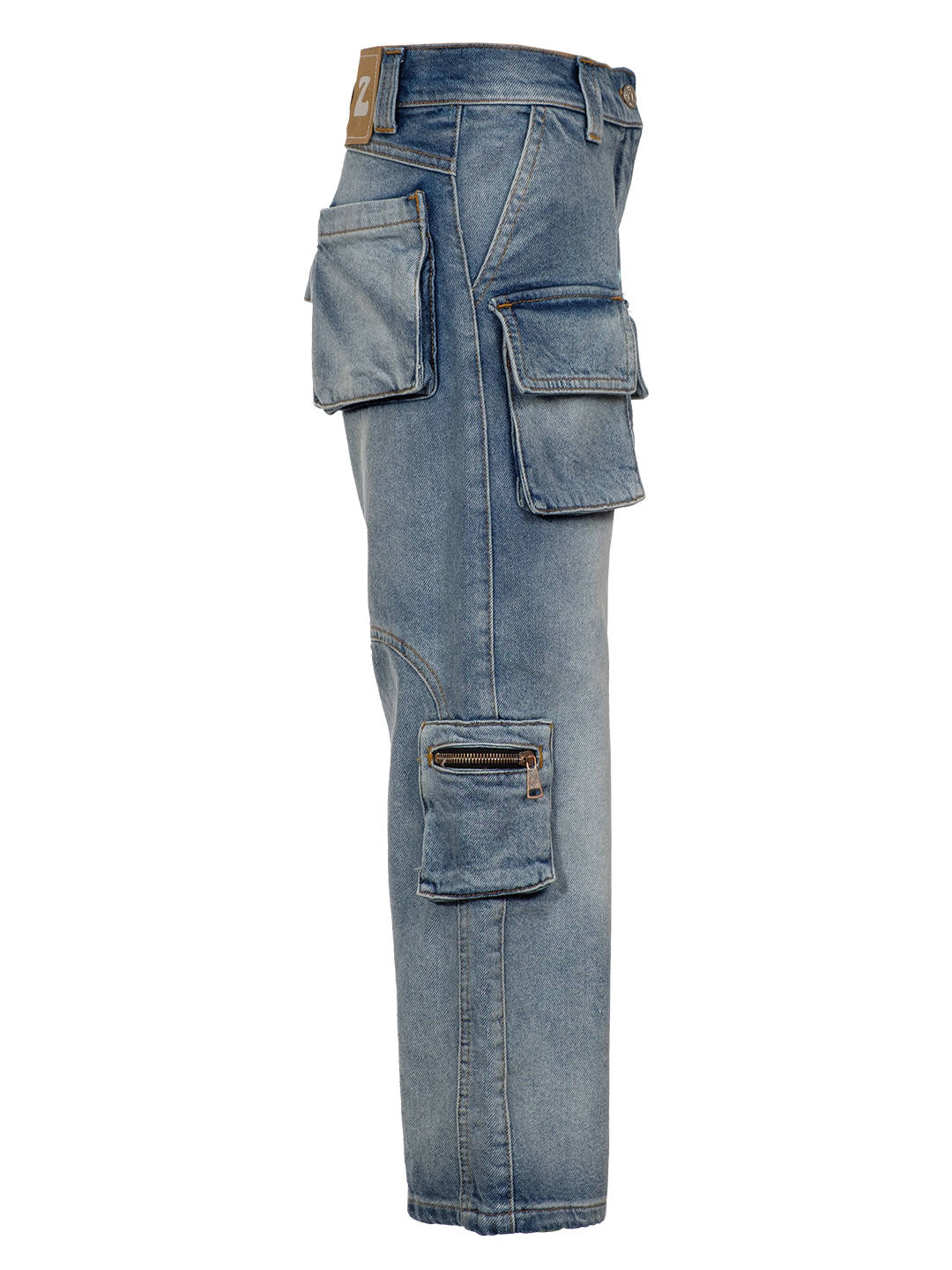DENIM CARGO PANTS