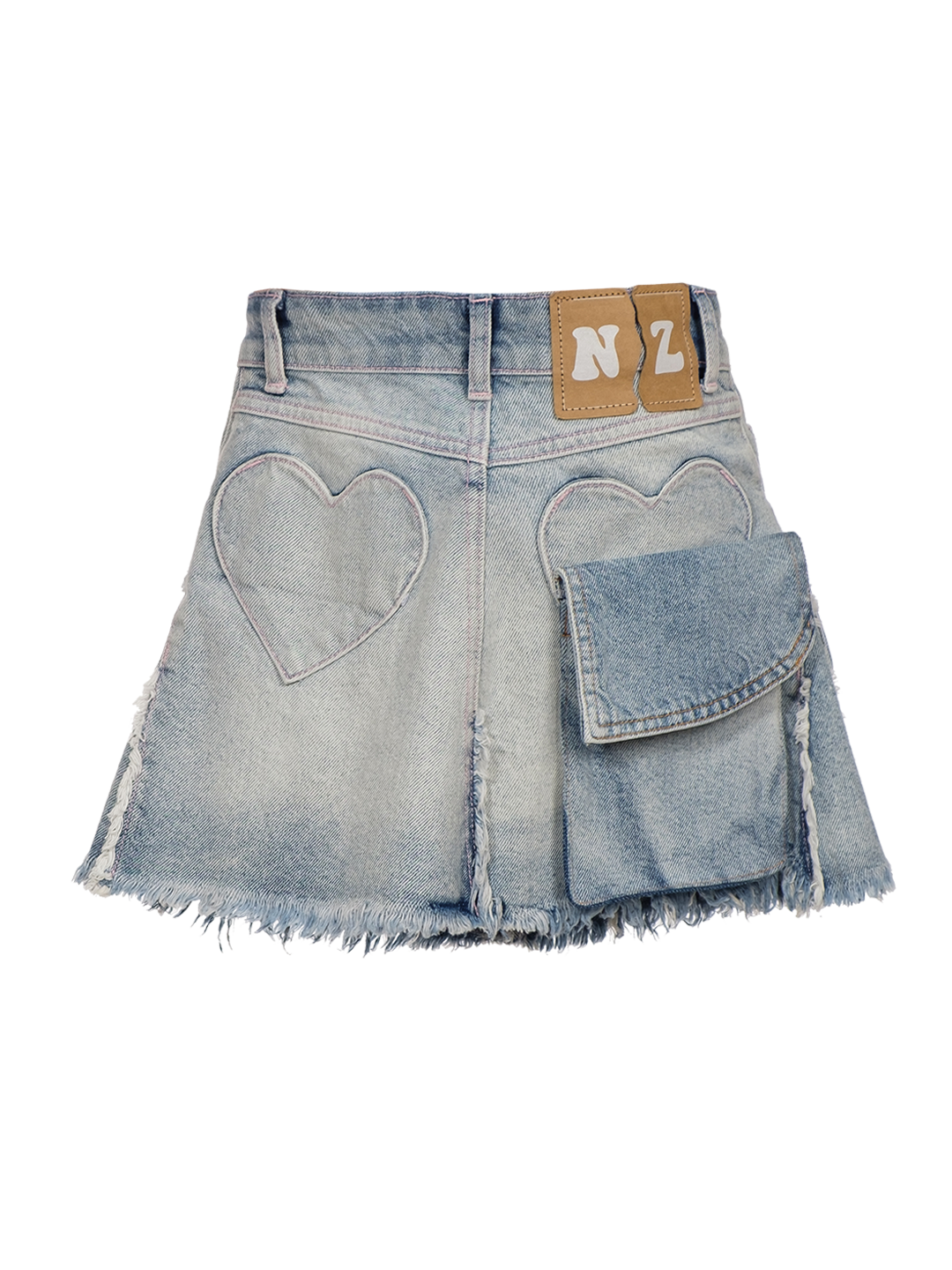 CARGO DENIM SKIRT
