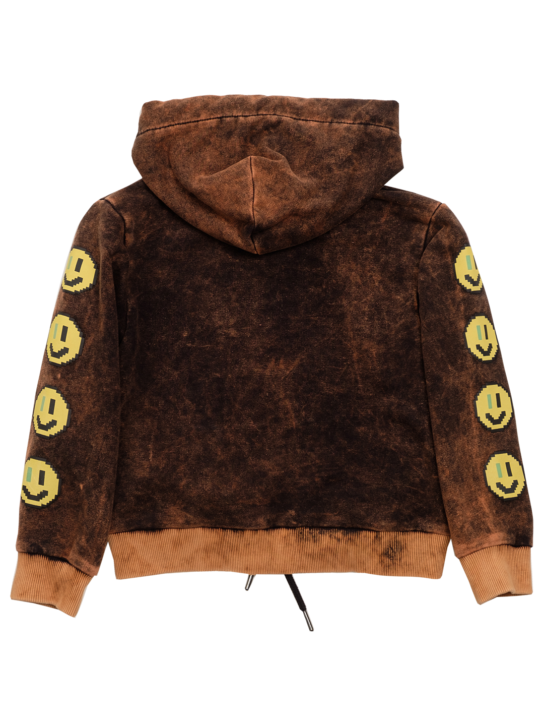 PIXEL SMILEY PRINT HOODIE