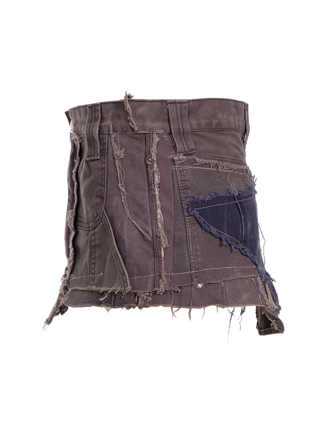 UPCYCLED MINI DENIM SKIRT
