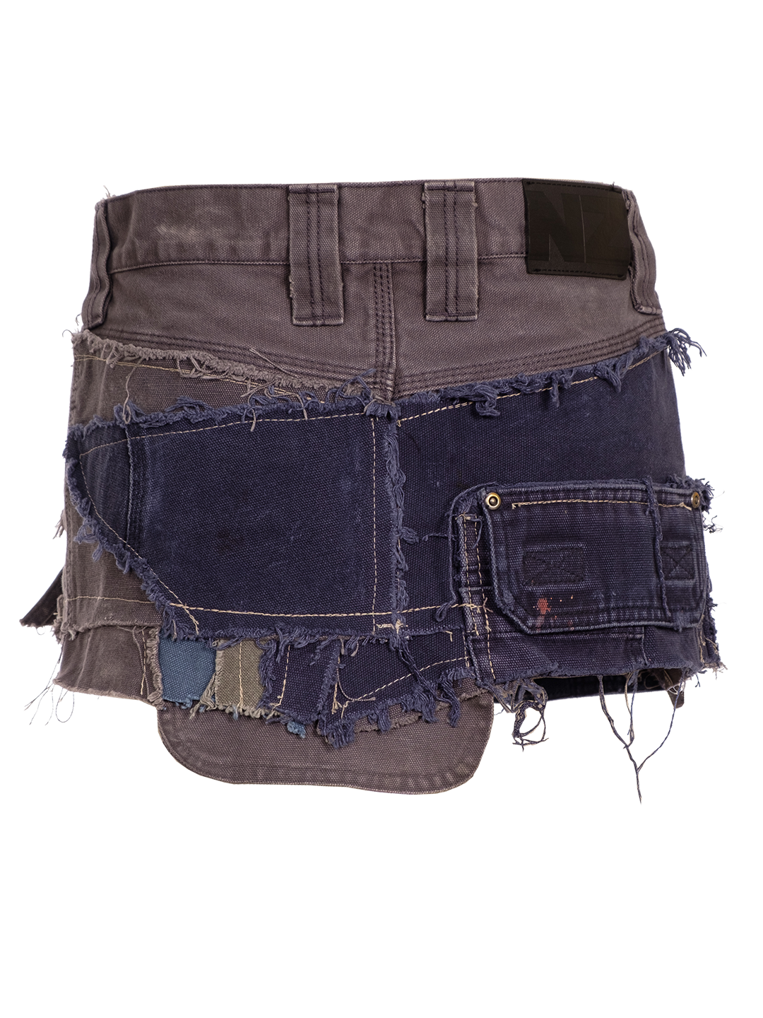 UPCYCLED MINI DENIM SKIRT