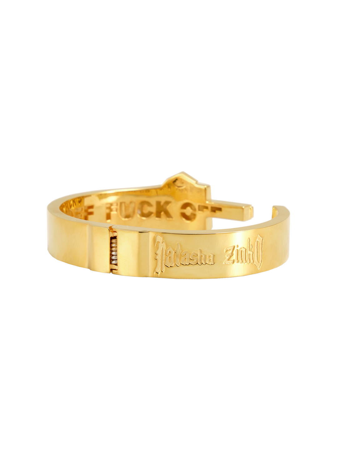 MIDDLE FINGER BRACELET GOLD PLATED SILVER