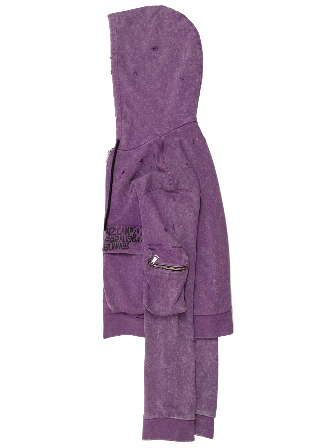 Cropped Cargo Hoodie