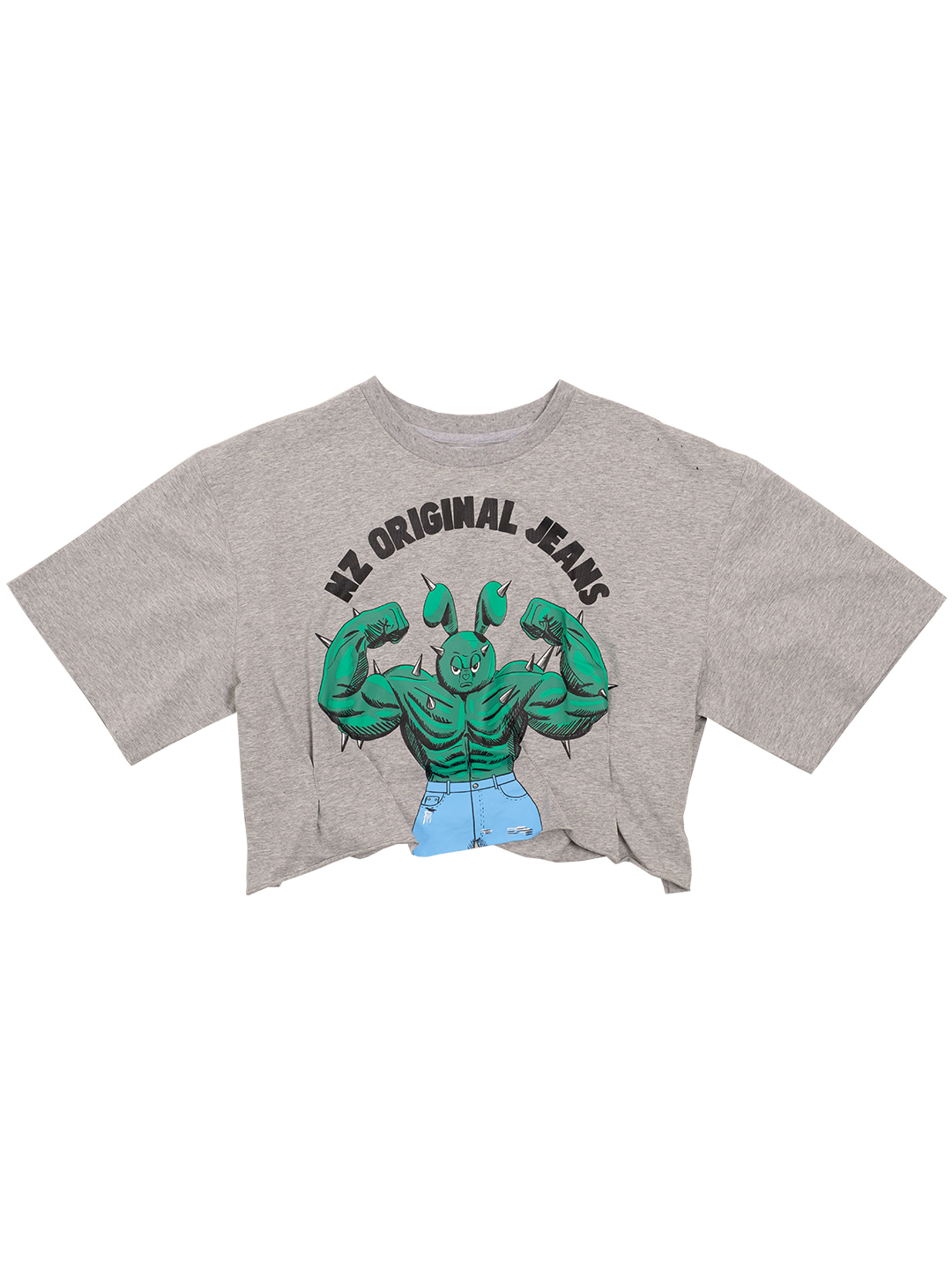 NZ Original Jeans Pleated Cropped T- Shirt