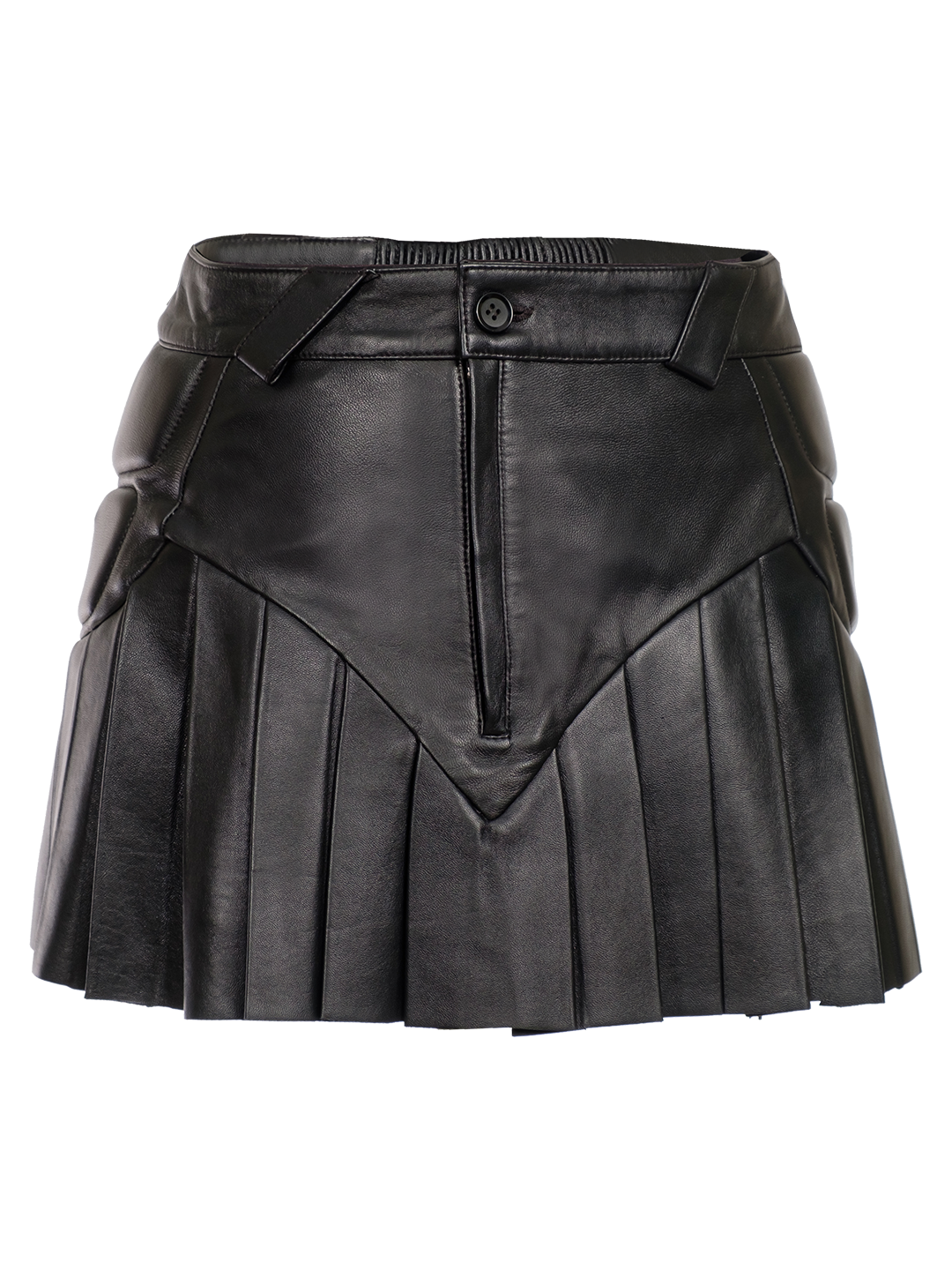 LEATHER MOTO SKIRT