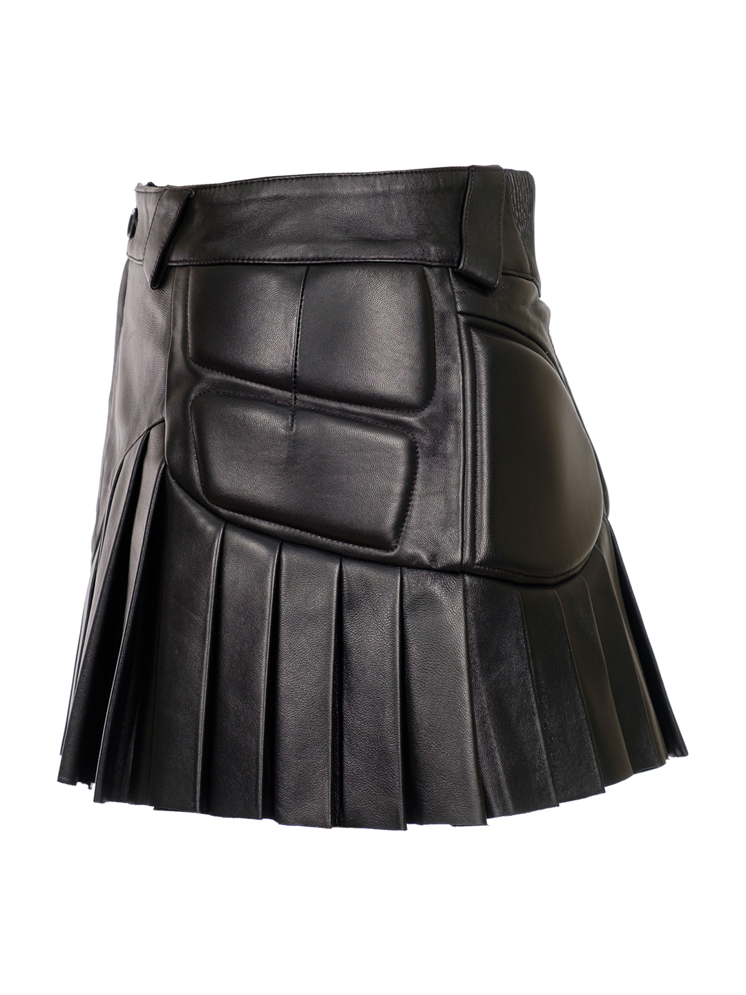 LEATHER MOTO SKIRT