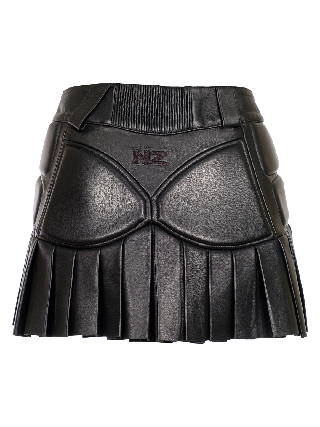 LEATHER MOTO SKIRT
