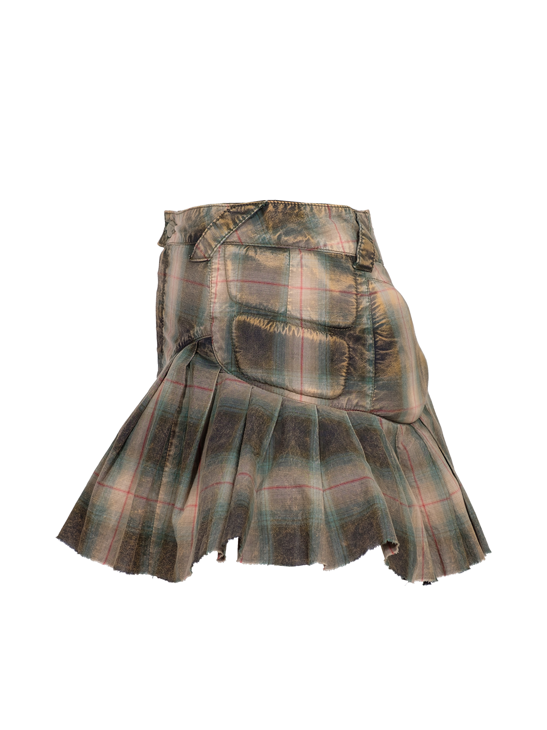 UPCYCLED MINI MOTO SKIRT