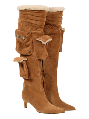 Shearling Warped Toe Boot