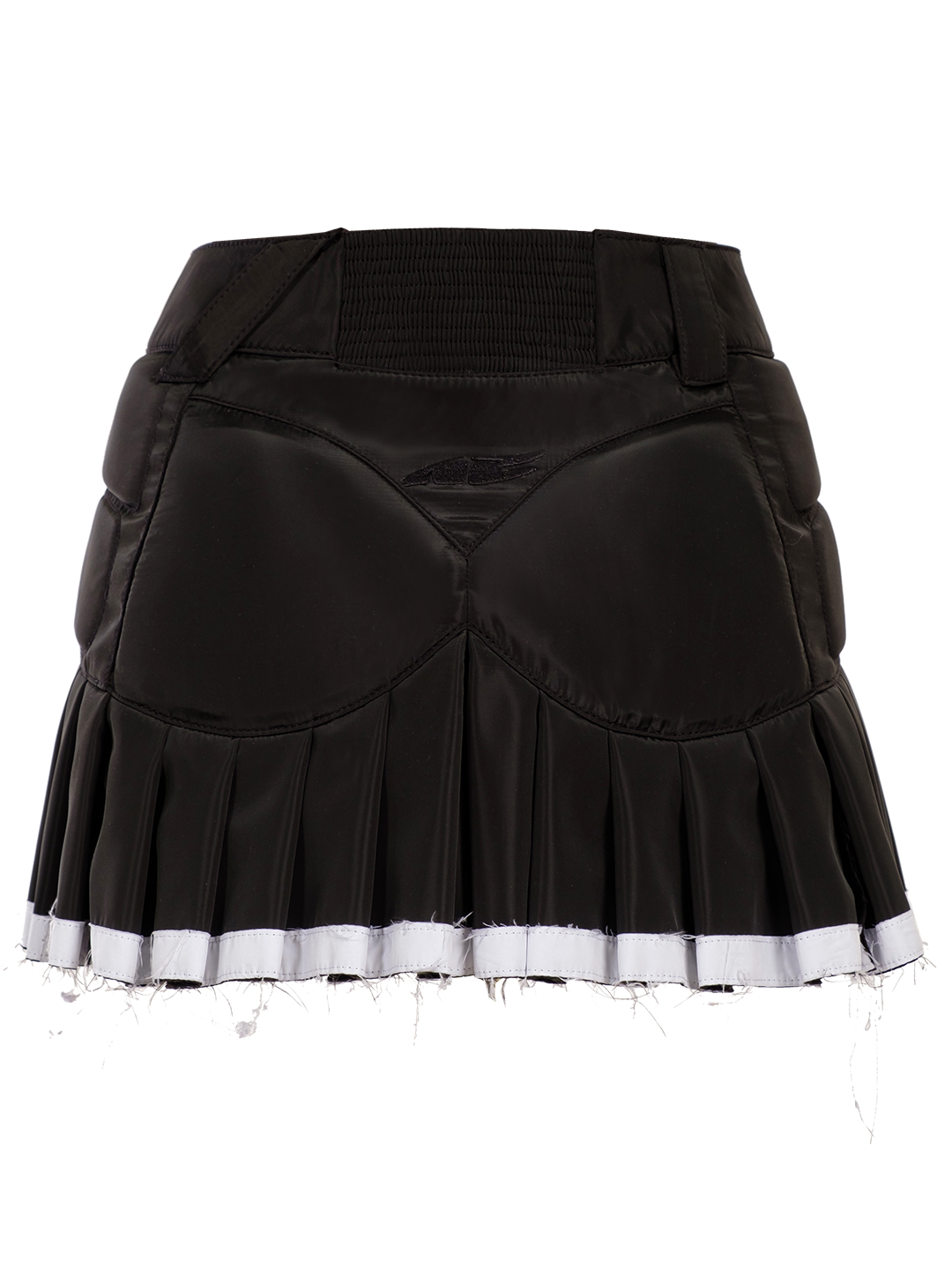 PLEATED MOTO SKIRT