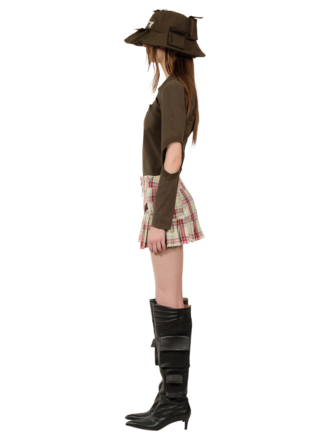 M-BIKE PLEATED SKIRT