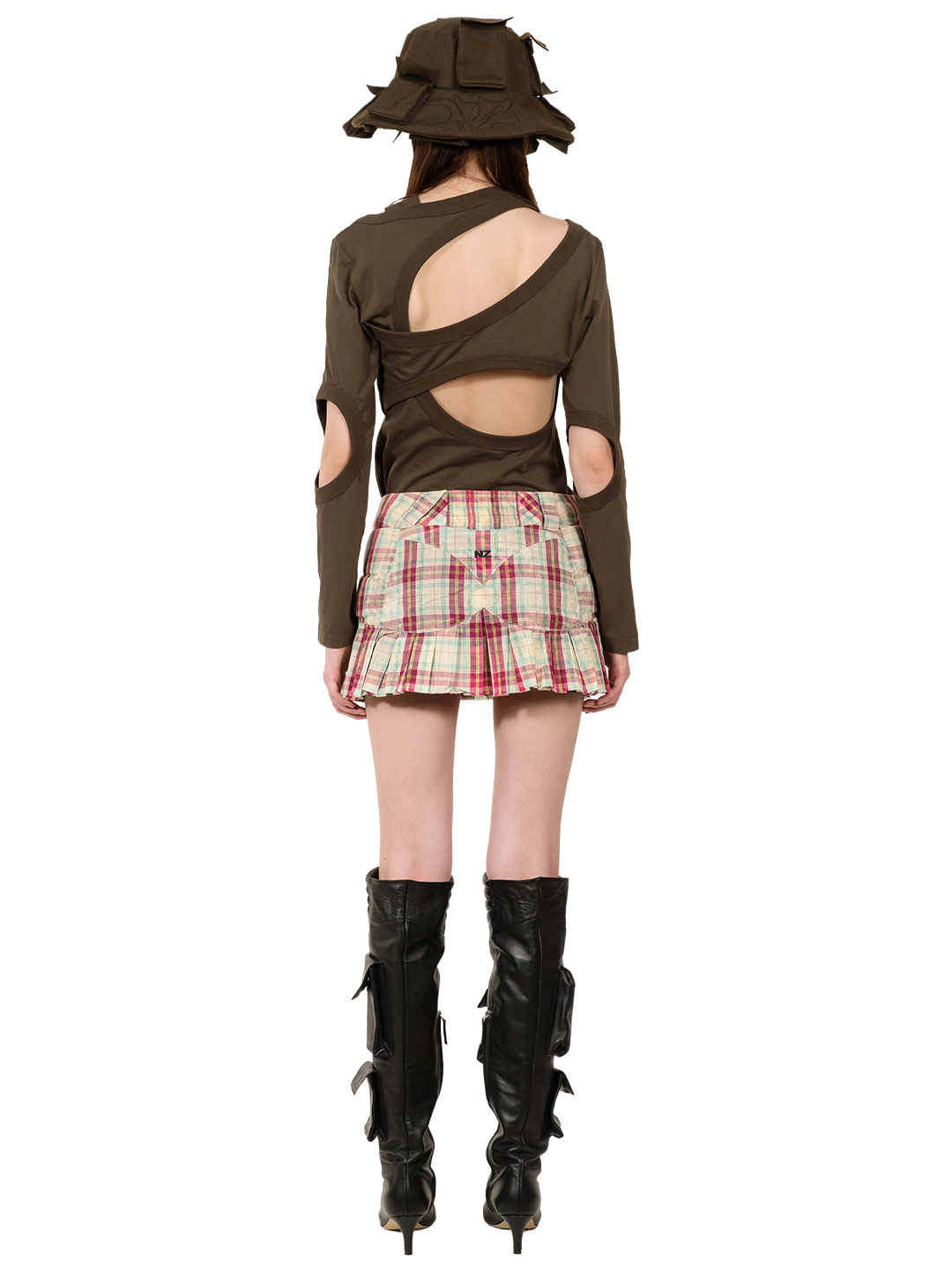M-BIKE PLEATED SKIRT