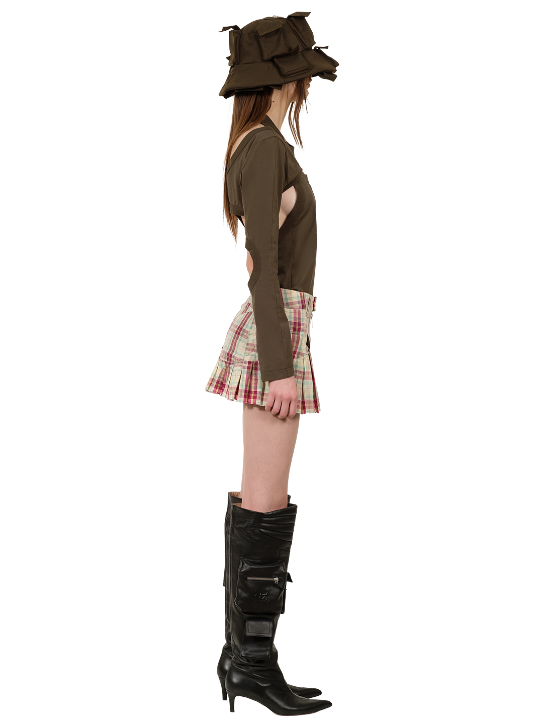 M-BIKE PLEATED SKIRT