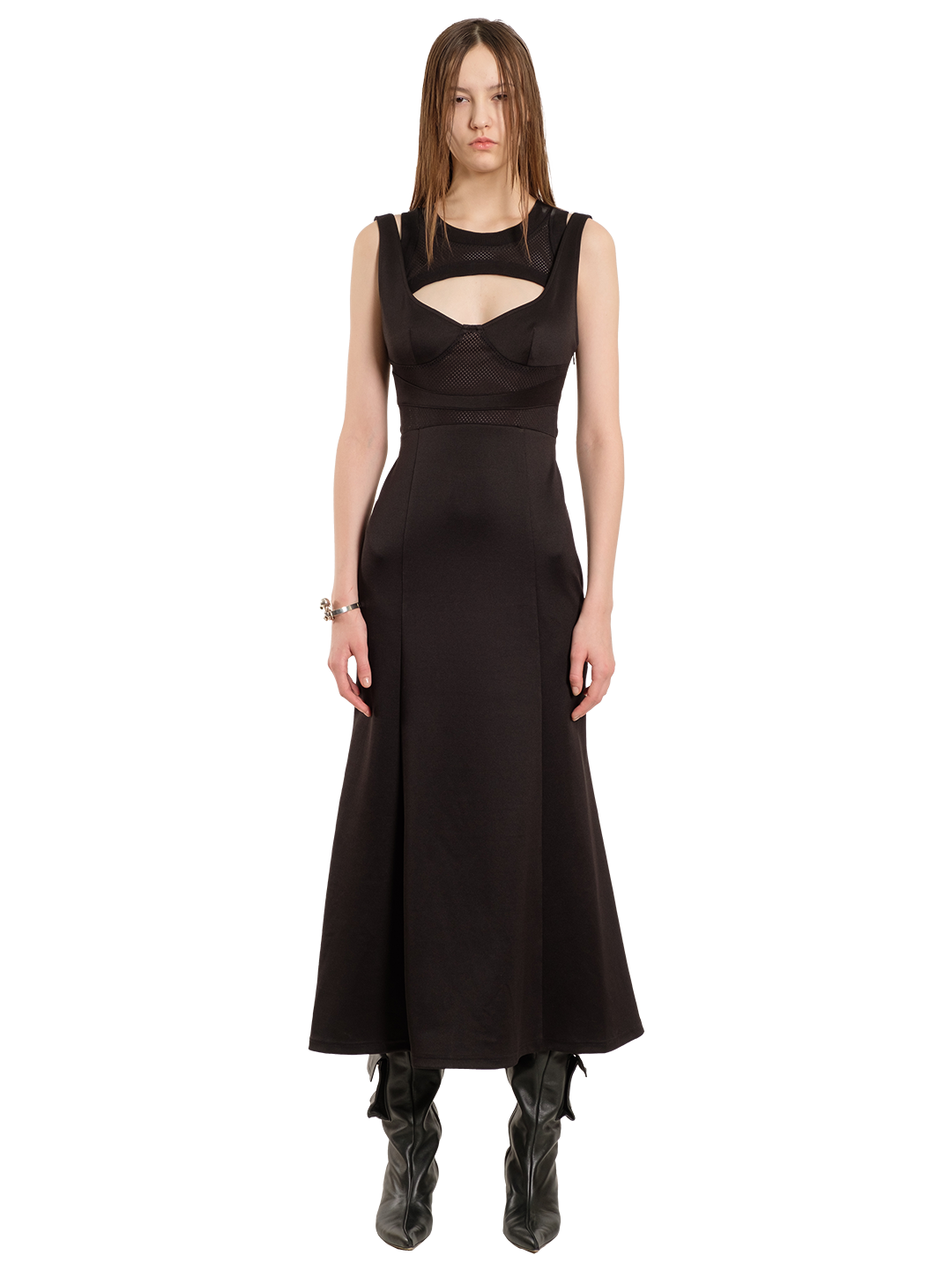 Godet Midi Skirt