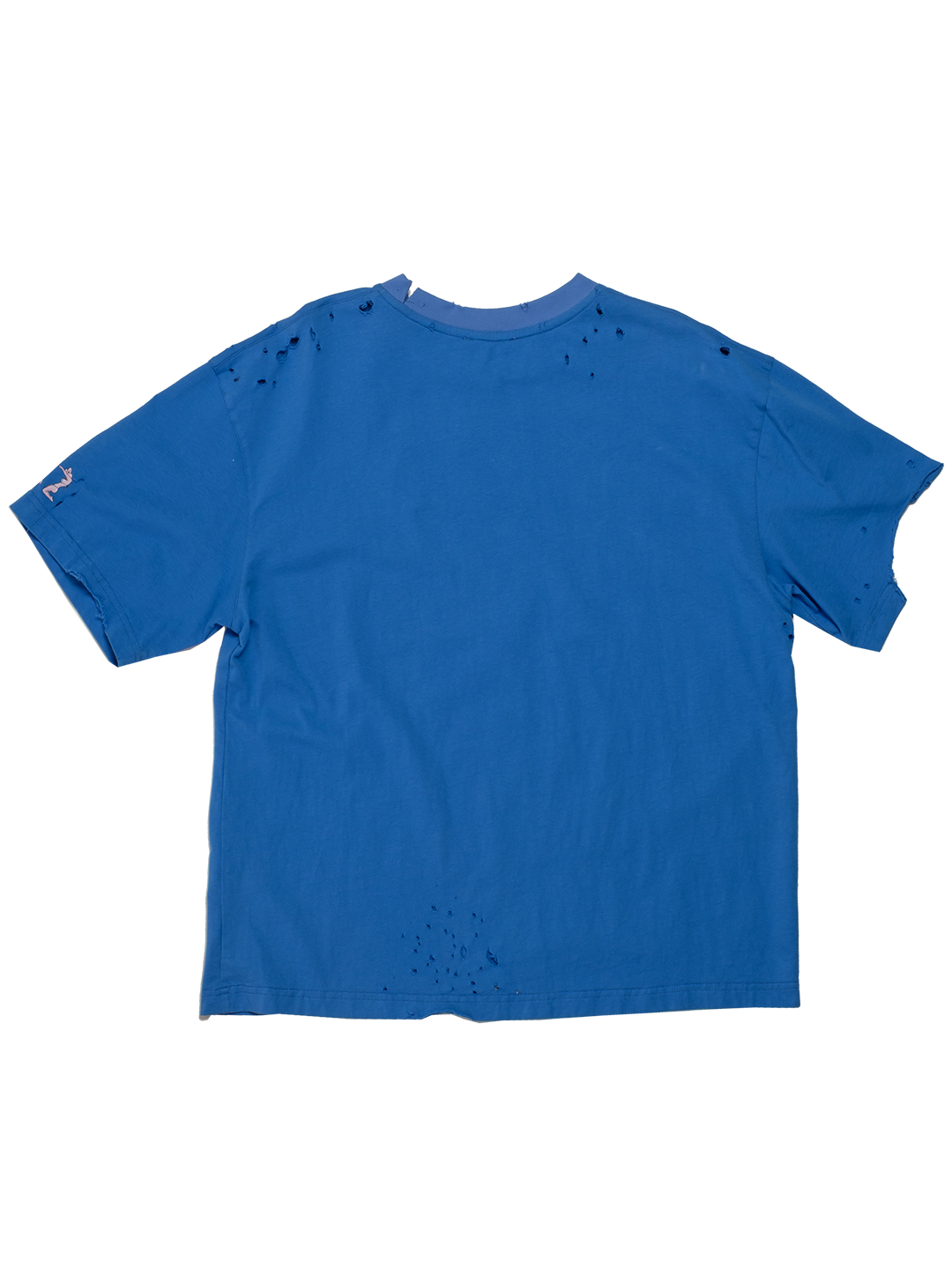 NZ SKULL IN SUNGLASSES DAMAGED T-SHIRT