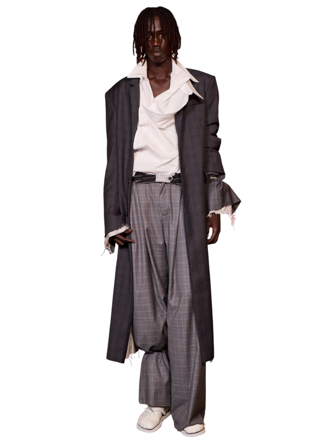 ROLLED WAIST TROUSERS