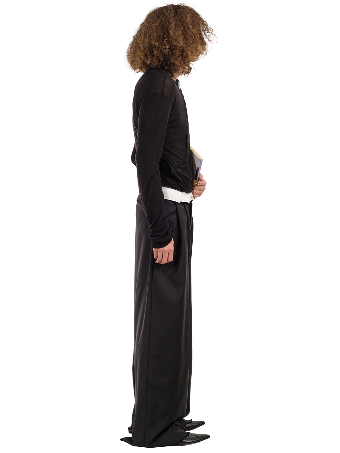 ROLLED WAIST TROUSERS