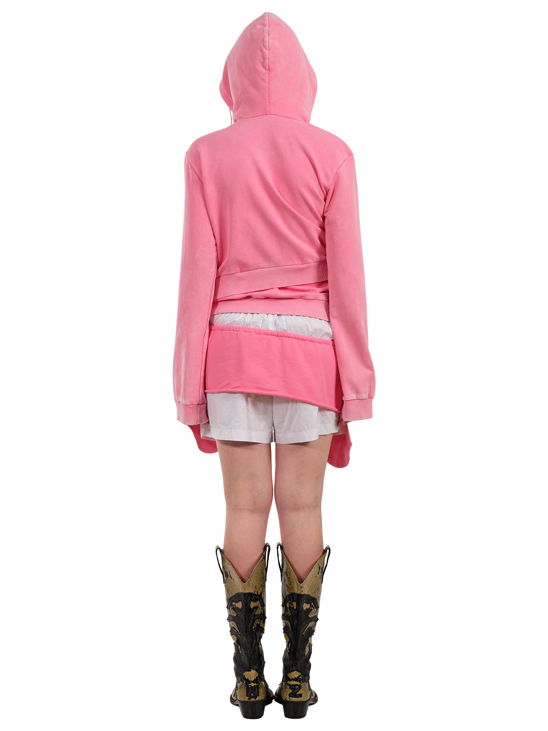 PINK DOUBLE HOODIE
