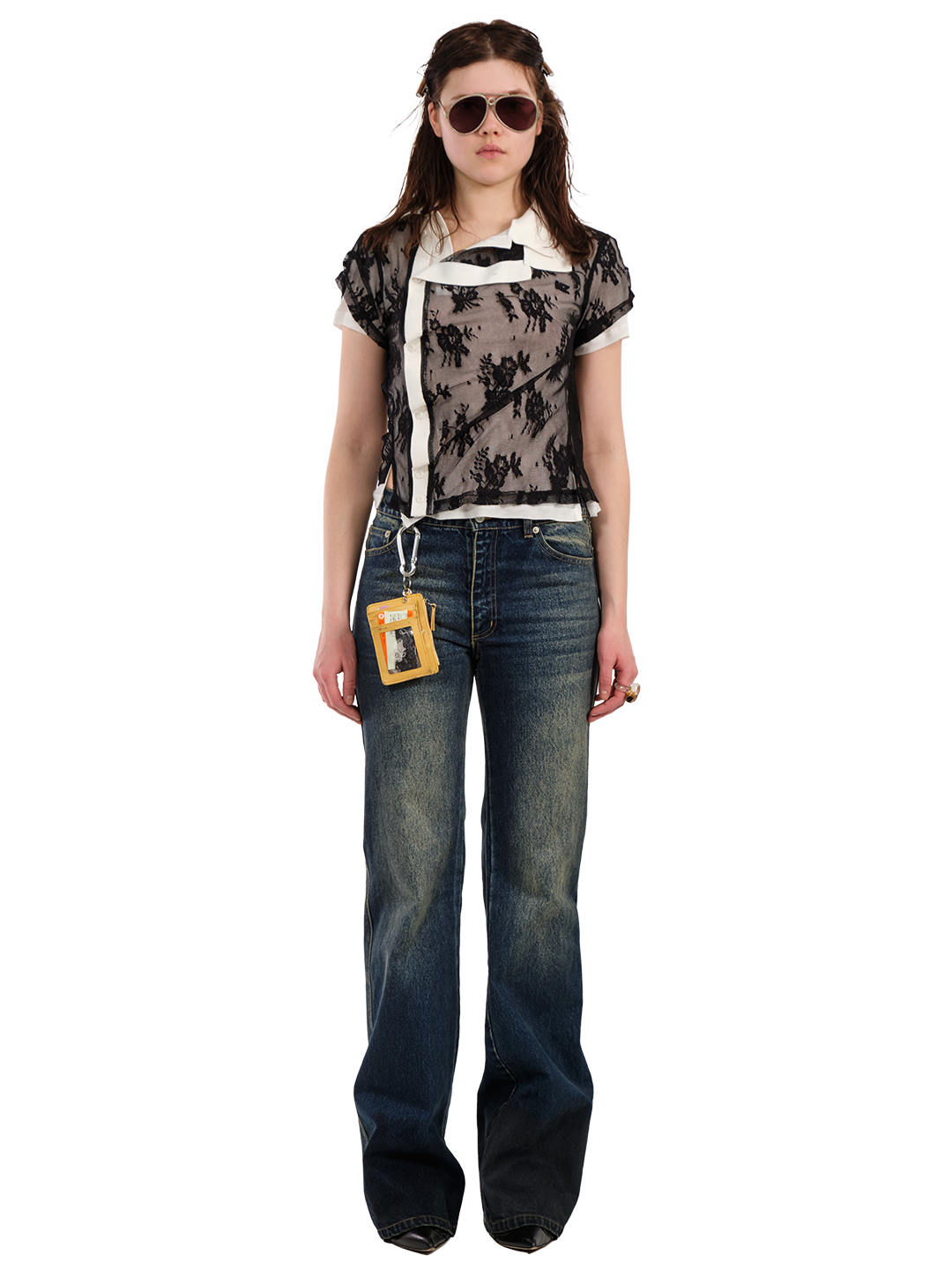SHRUNKEN LACE DOUBLE POLO