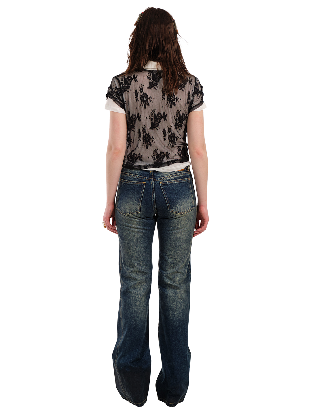 SHRUNKEN LACE DOUBLE POLO