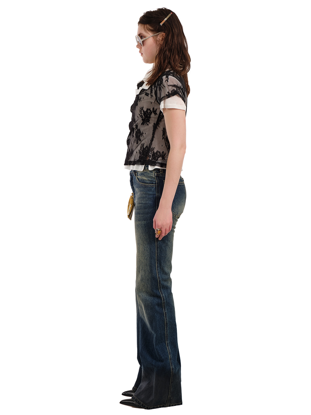 SHRUNKEN LACE DOUBLE POLO