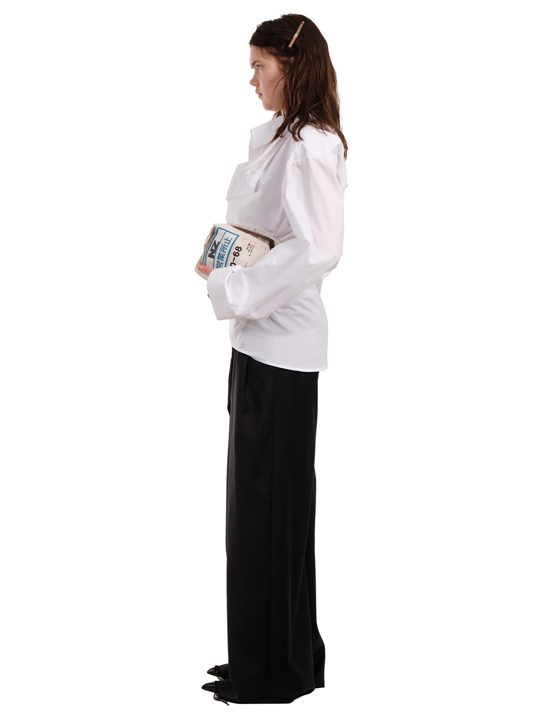 TWISTED DOUBLE COTTON SHIRT