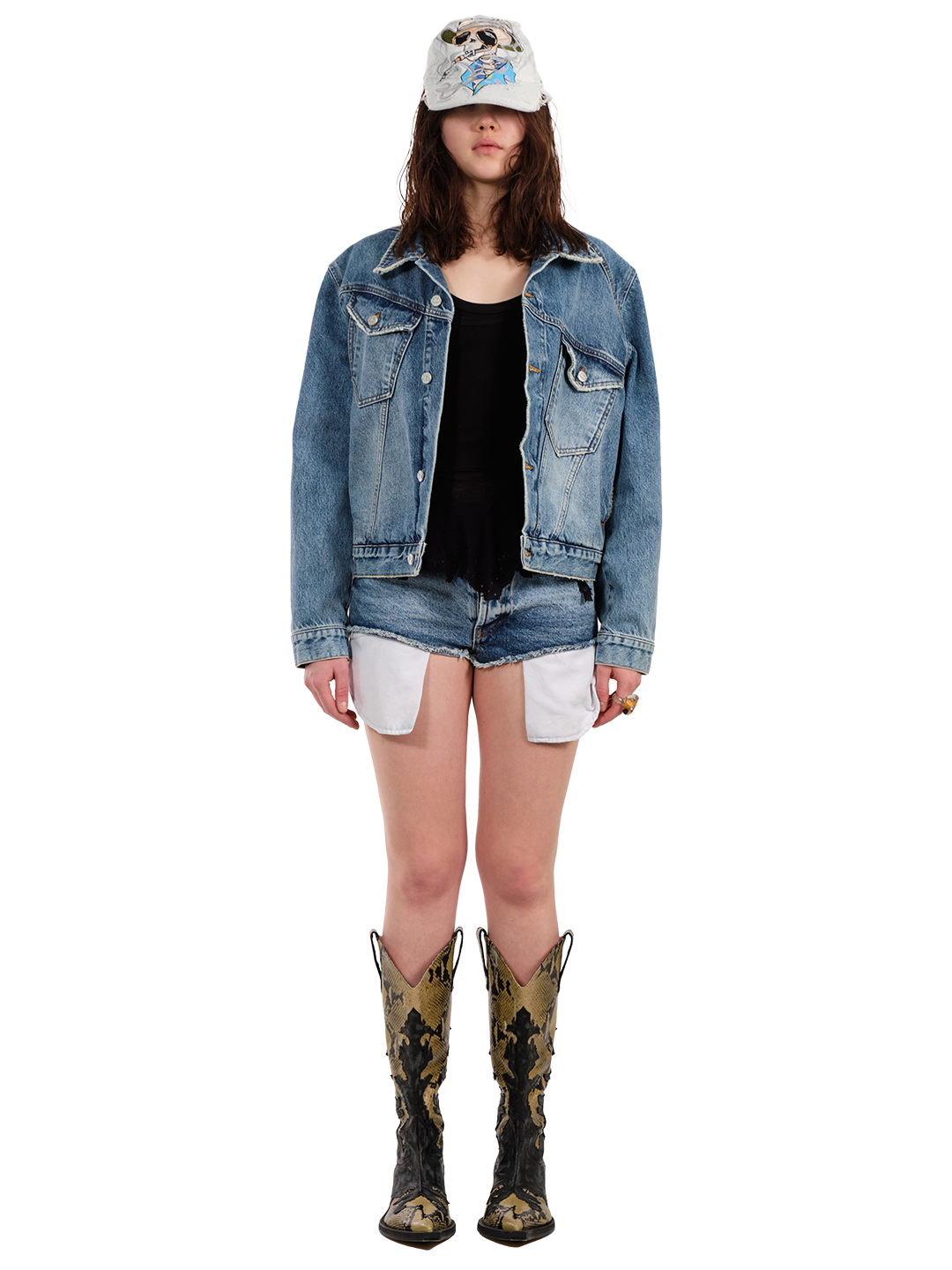 DENIM MINI SHORTS