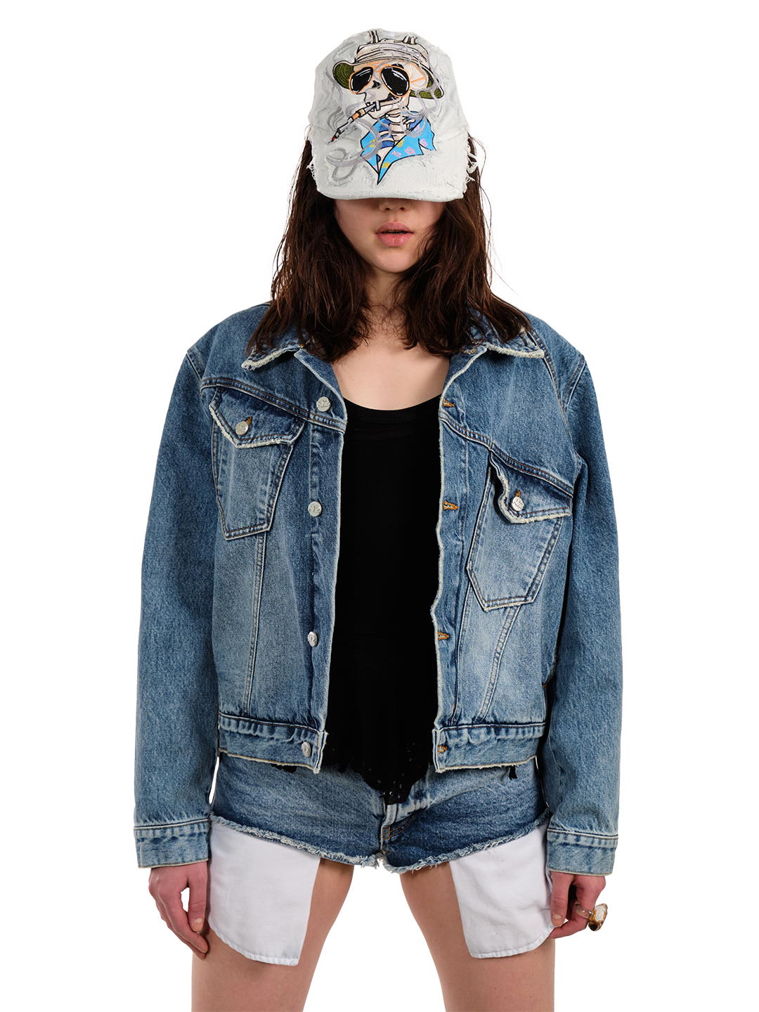 DENIM MINI SHORTS