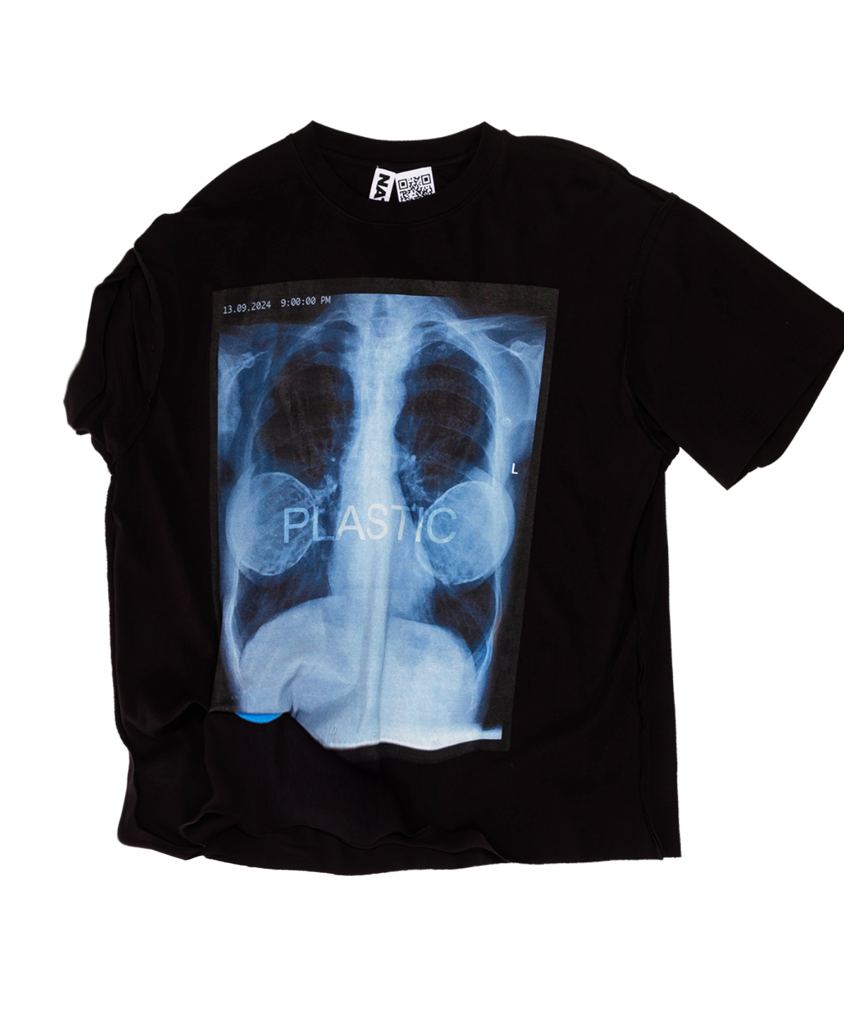 ONE SLEEVE SEXY T-SHIRT PLASTIC