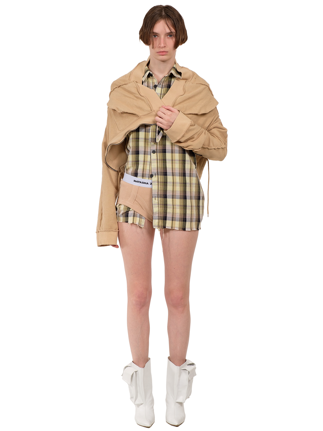 Camping Cropped Cargo Hoodie