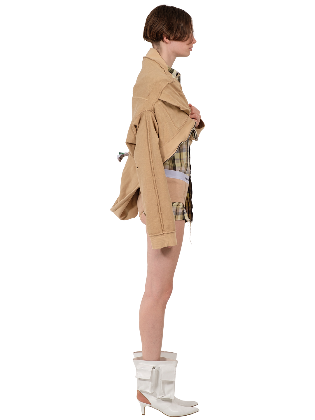 Camping Cropped Cargo Hoodie
