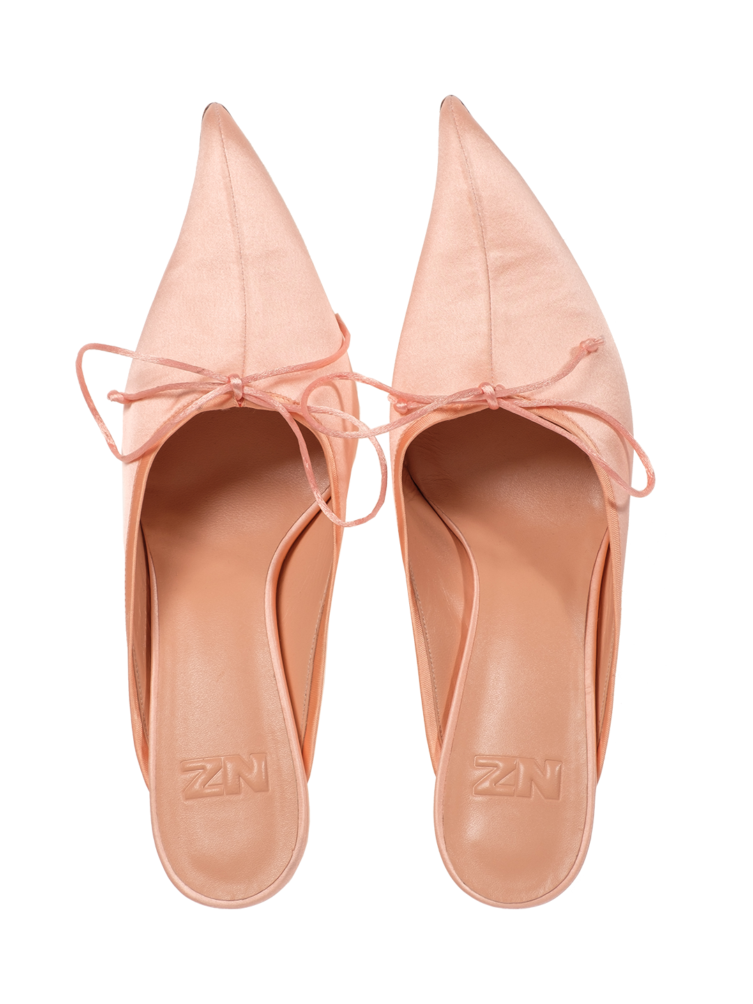 KITTEN HEEL MULE WITH BOW