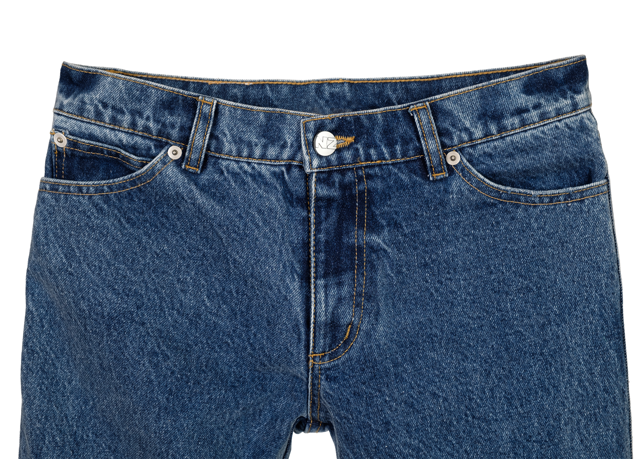 DISTRESSED KNEES FLARED JEANS