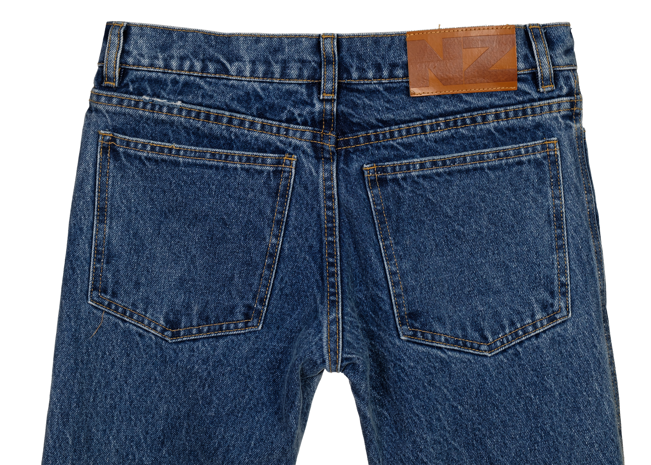 DISTRESSED KNEES FLARED JEANS