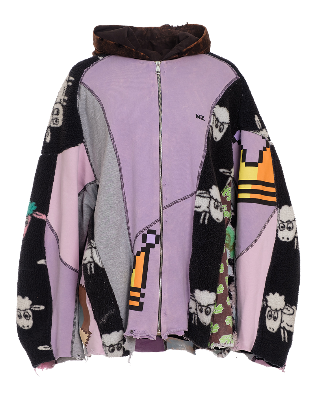 Upcycled Hoodie Jacket