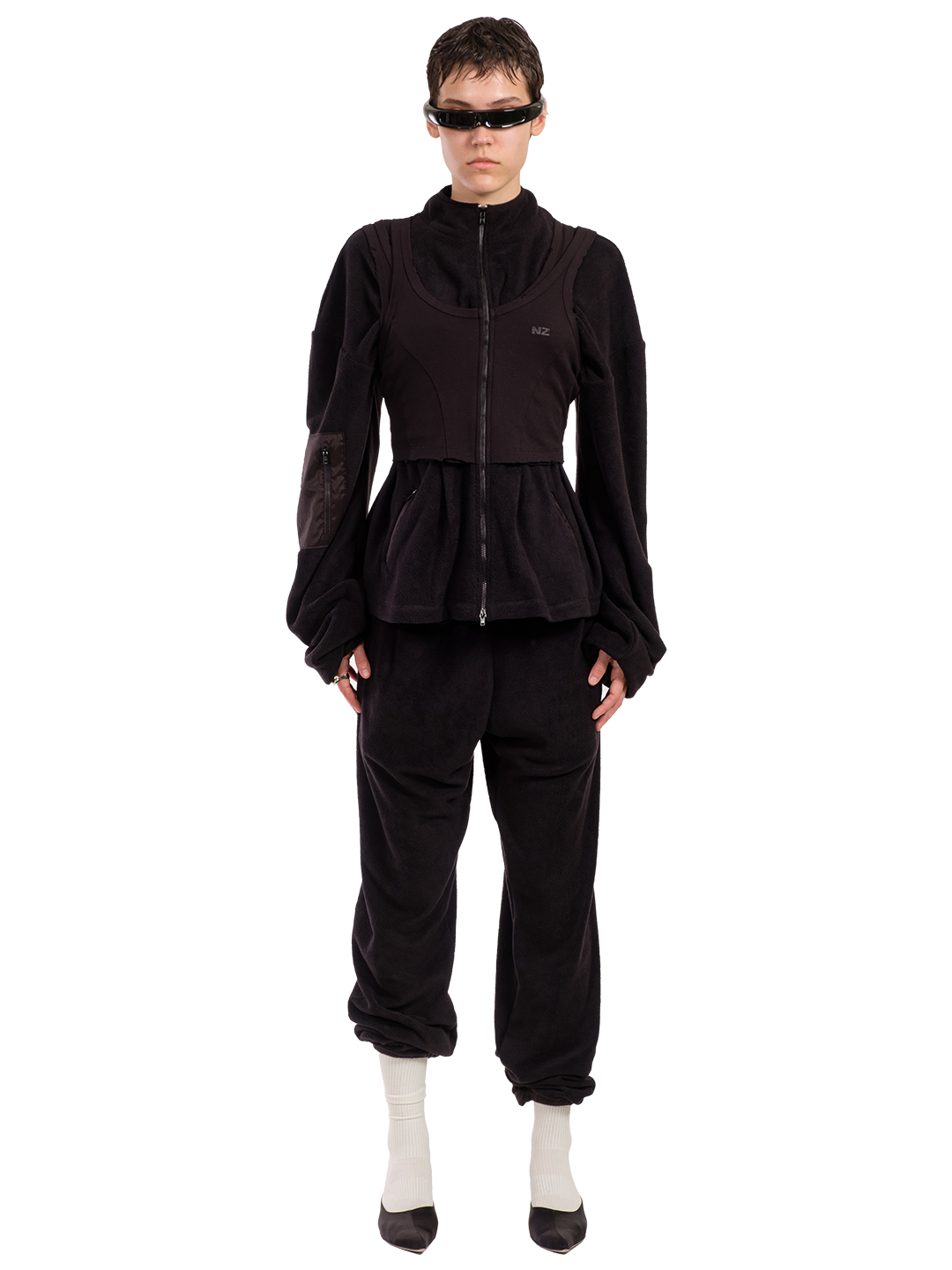 ZIP TANK FLEECE SWEATSHIRT
