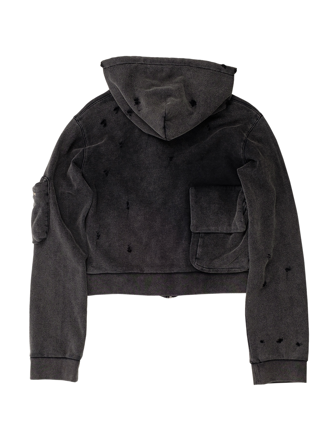 Camping Cropped Cargo Hoodie