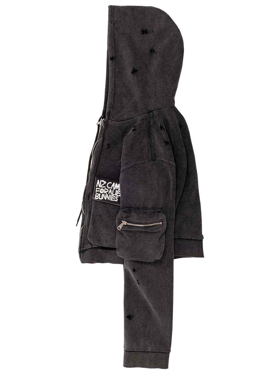 Camping Cropped Cargo Hoodie