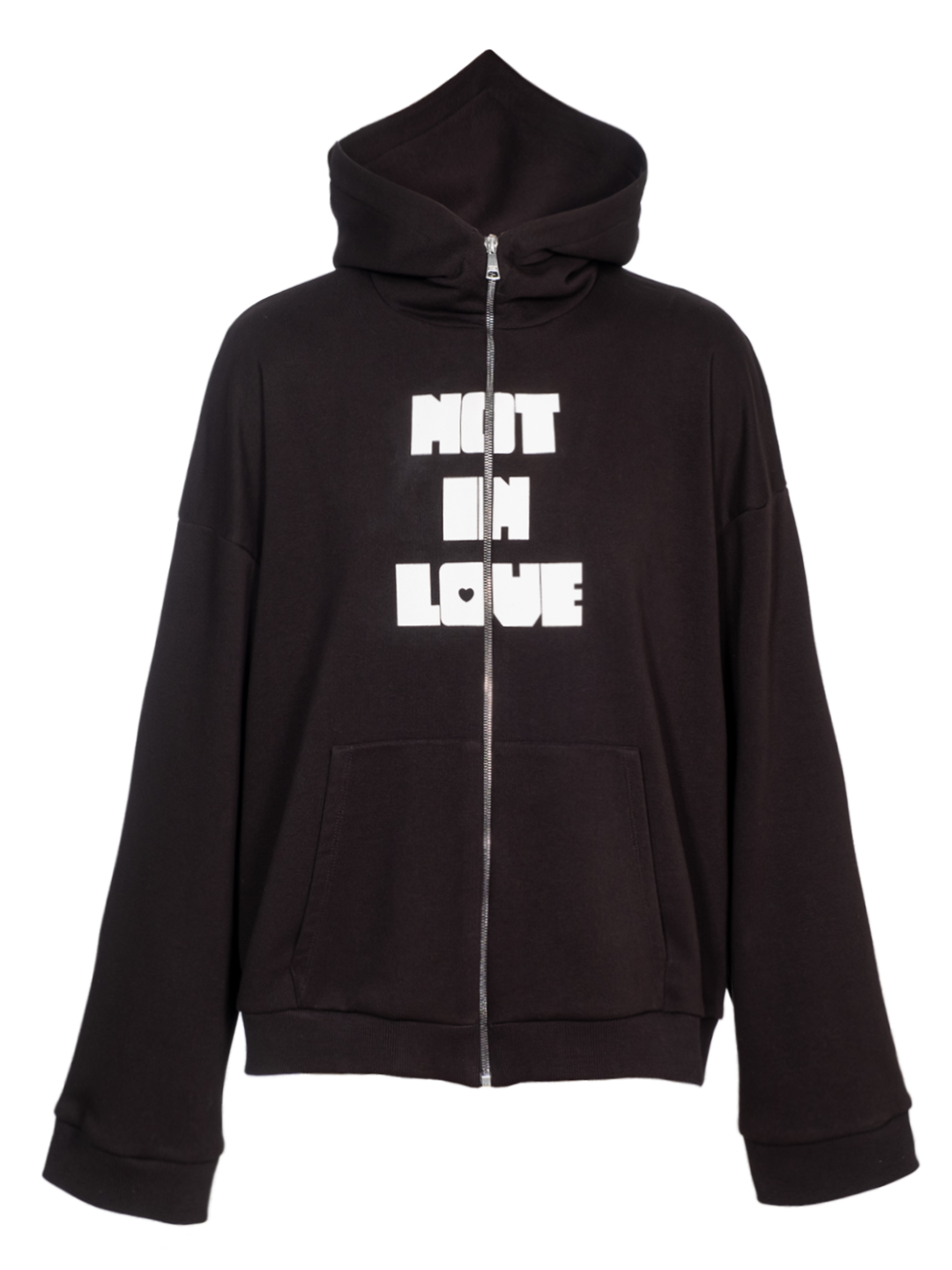Not in Love Heart Hoodie